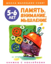 Память, внимание, мышление: книжка с наклейками. 5-6 лет