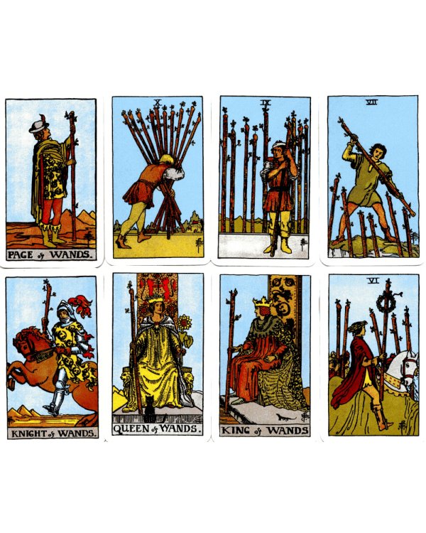 Оригинальное Таро Уэйта 1910 года: мини-колода (78 карт + 1 пустая)
