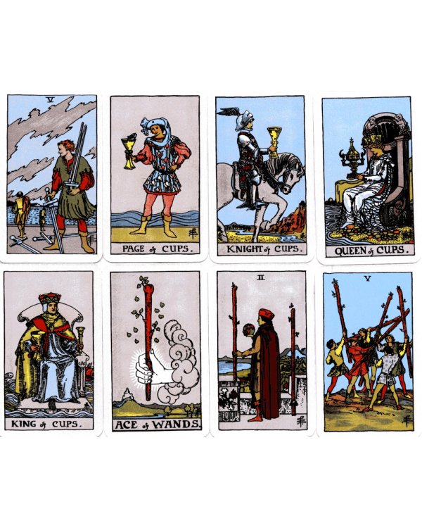 Оригинальное Таро Уэйта 1910 года: мини-колода (78 карт + 1 пустая)