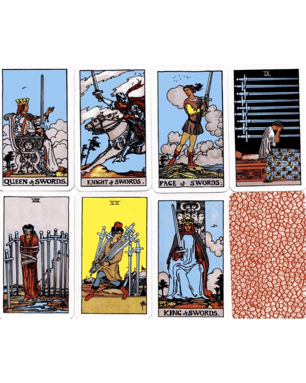 Оригинальное Таро Уэйта 1910 года: мини-колода (78 карт + 1 пустая)