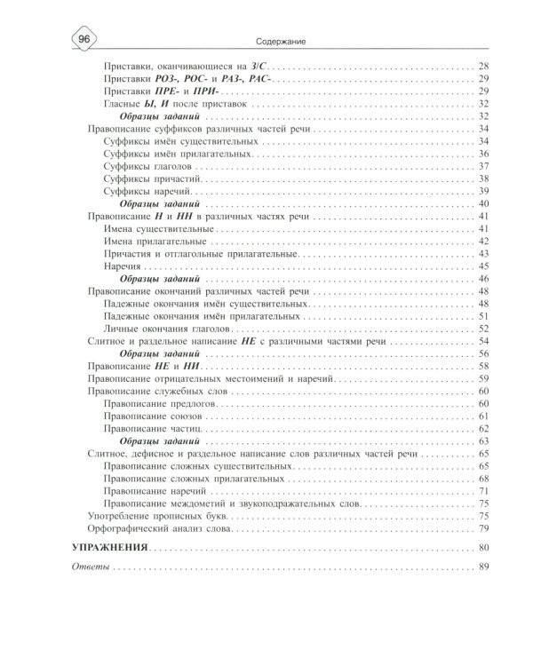 Русский язык: Фонетика, словообразование, орфография. Теория и практические задания для подготовки к ЕГЭ с объяснениями и ответами. 8-11 кл