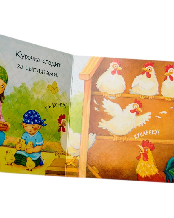 Ку-ку! Кто на ферме?: книжка-раскладушка