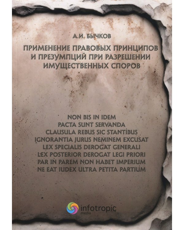 Применение правовых принципов и презумпций при разрешении имущественных споров