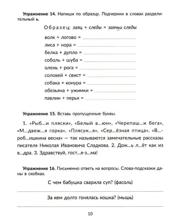 Упражнения на изучаемые правила русского языка. 2 кл. Все уровни сложности заданий с ответами для самопроверки (тетрадь-репетитор)