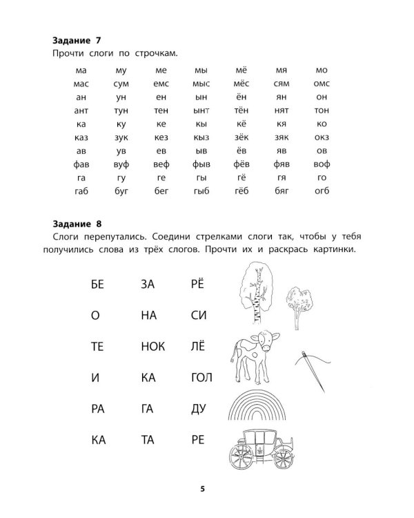Дополнительное изображение книги «Слоговые таблицы: 1 кл»
