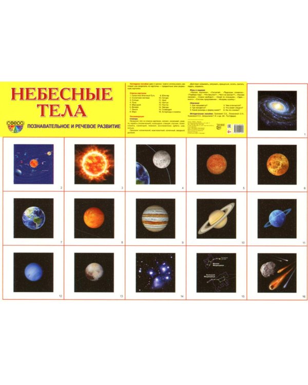 Небесные тела (комплект в 2-х форматах)