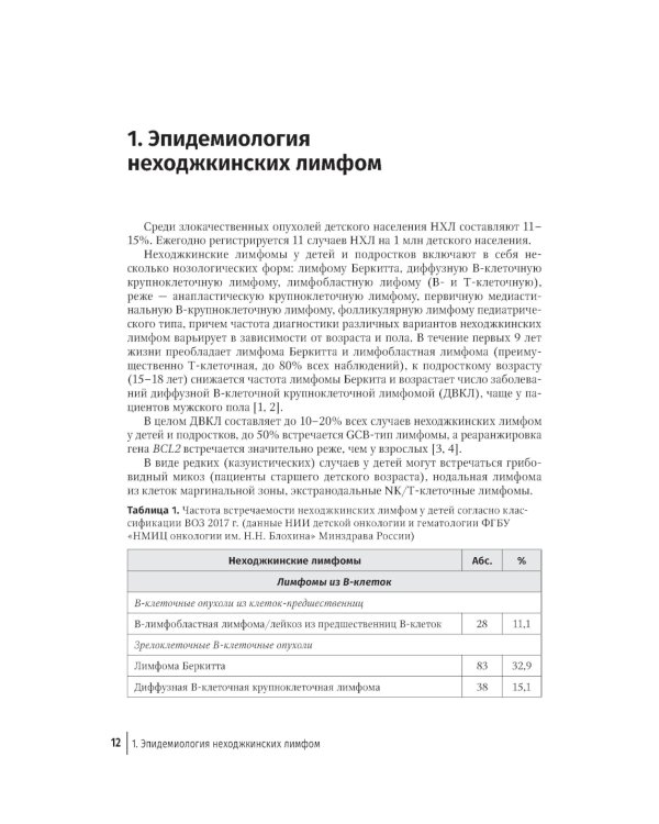 Неходжкинские лимфомы у детей и подростков: руководство для врачей