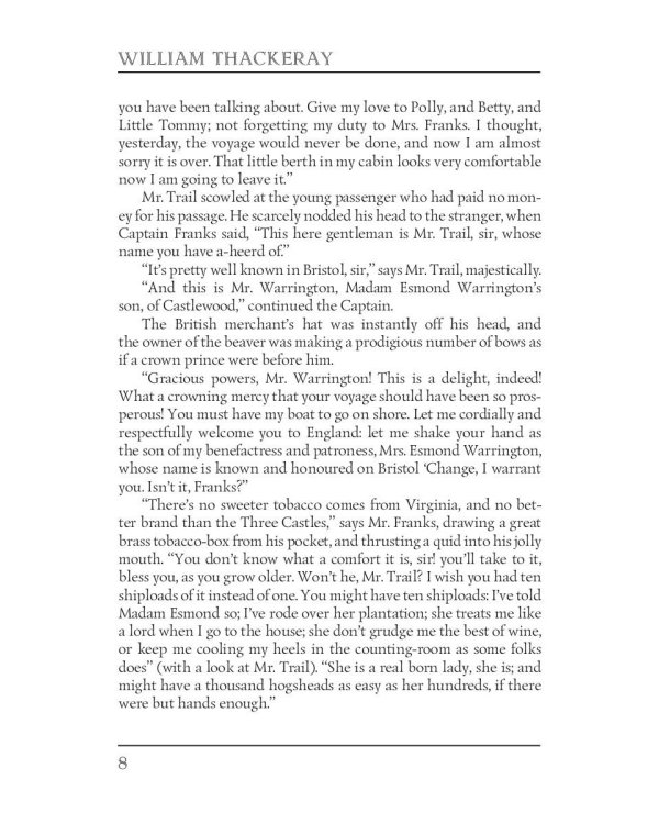 The Virginians 1 = Виргинцы: рассказ о последнем веке 1: на англ.яз
