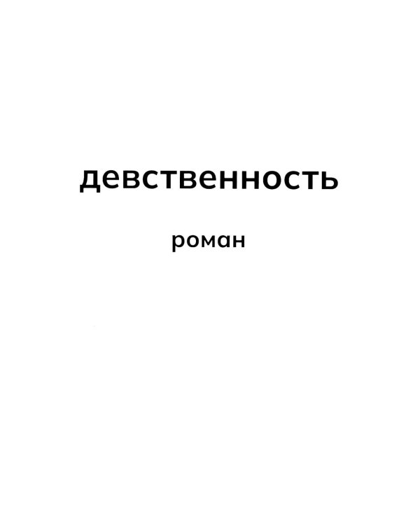 Дополнительное изображение книги «Девственность: роман»