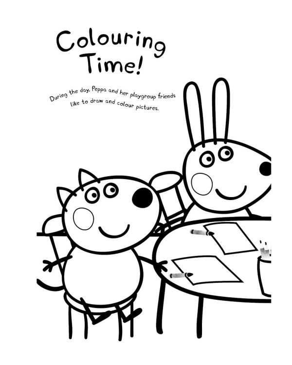 Peppa Pig - Day and Night - Colouring Book