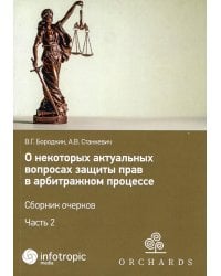 О некоторых актуальных вопросах защиты прав в арбитражном процессе. Сборник очерков. Ч. 2