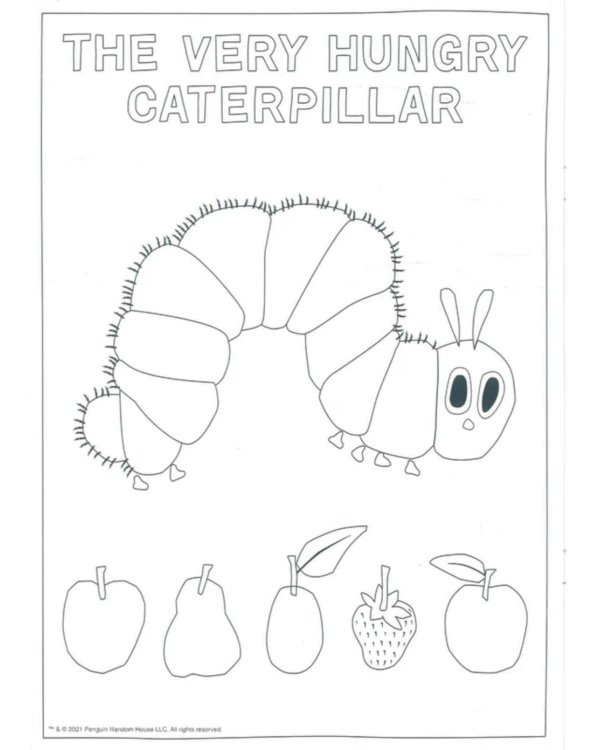 The Very Hungry Caterpillar's Food Colouring Book
