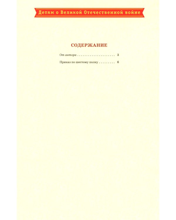 Приказ по шестому полку: рассказ