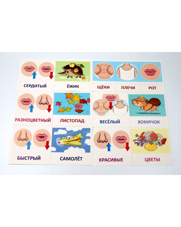 *Комплект речевых карточек с рисунками. Гимнастика артикуляционная. Учебно-игровой комплект №2 (4 шт, для детей 4-7 лет)