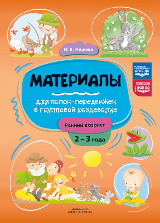 Материалы для папок-передвижек в групповой раздевалке. Ранний возраст (2-3 года)