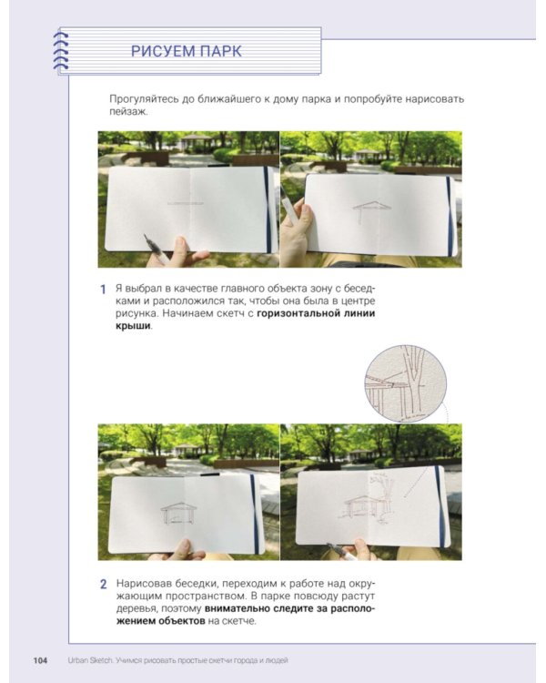 Urban Sketch. Учимся рисовать простые скетчи города и людей