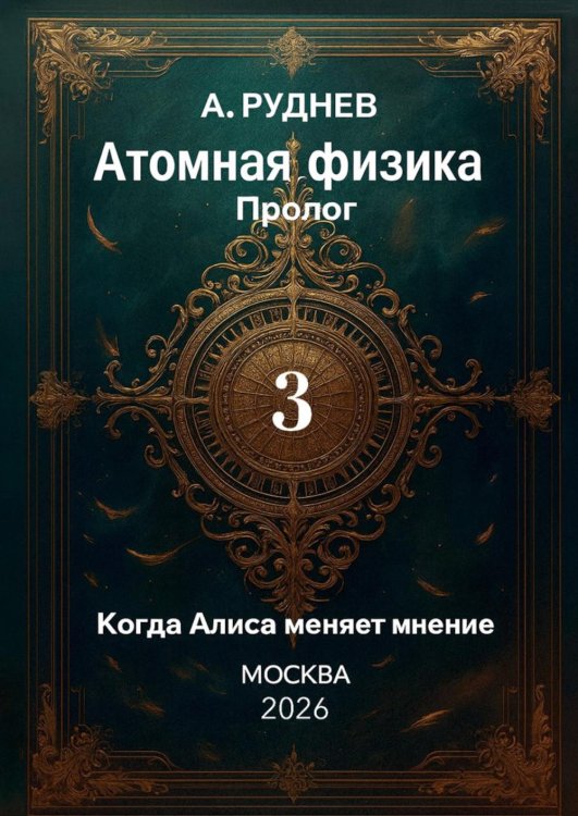 Обложка книги «Атомная физика Пролог 3. Когда Алиса меняет мнение» — Руднев Анатолий, ISBN 9785449132338