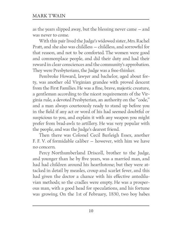 The Tragedy of Pudd’nhead Wilson = Простофиля Вильсон: на англ.яз