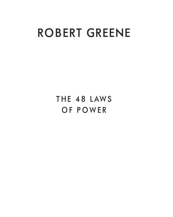 48 законов власти
