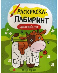 Цветной луг: книжка-раскраска