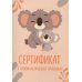 Сертификат о профилактических прививках (форма № 156/у-93). Милая коала с мамой