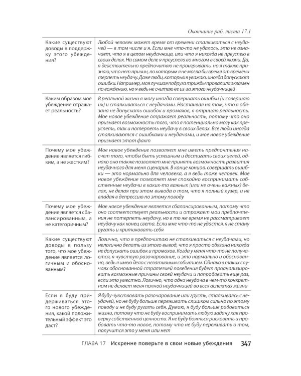 Для "чайников" Когнитивно-поведенческая терапия + рабочая тетрадь (комплект из 2-х книг)