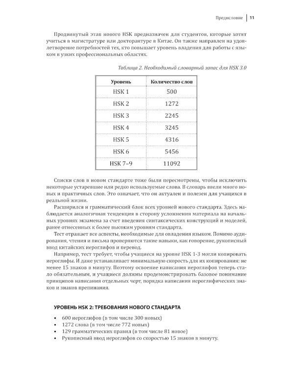 Курс китайского языка. Грамматика и лексика HSK-2. Новый стандарт экзамена HSK 3.0