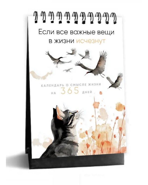 Дополнительное изображение книги «Если все важные вещи в жизни исчезнут. Календарь о смысле жизни на 365 дней. Вечный настольный календарь-домик»