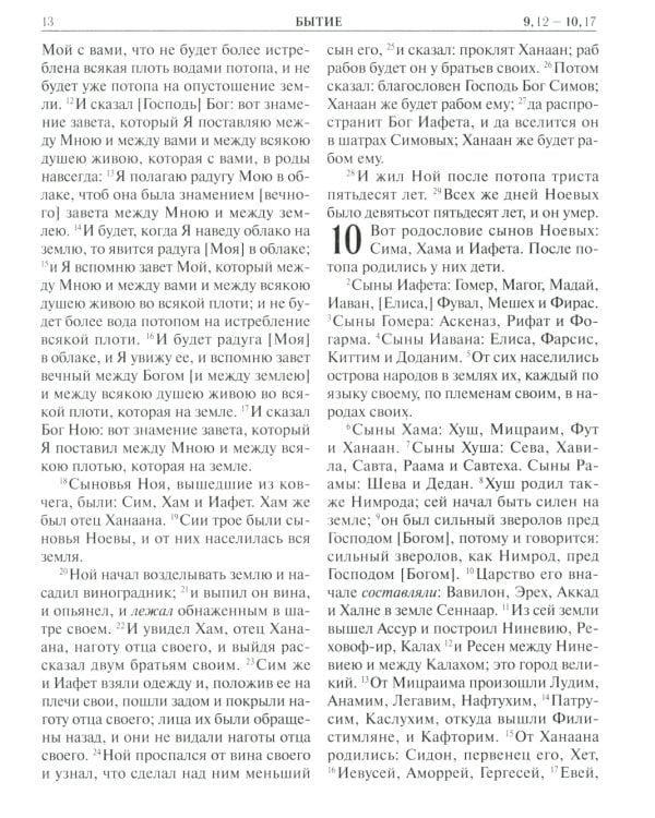 Библия. Книги Священного Писания Ветхого и Нового Завета. Крупный шрифт (золот.тиснен.)