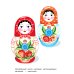 Окружающий мир. Раскраска Матрешки: раскраска