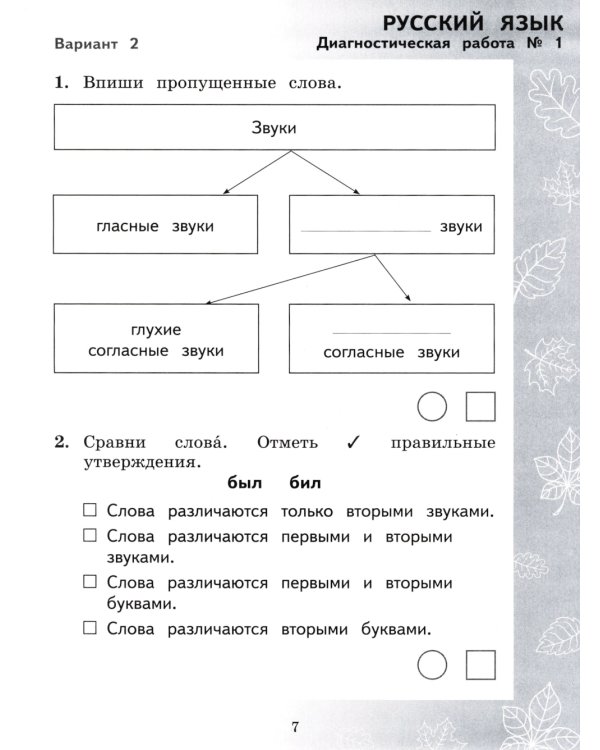 Педагогическая диагностика. Русский язык. Математика: 2 кл.: Рабочая тетрадь