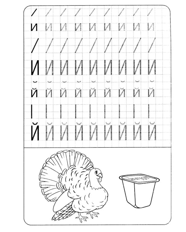 Прописи. Пишем по клеточкам