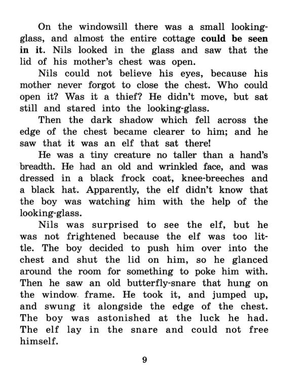 Путешествие Нильса с дикими гусями. Книга для чтения на англ.языке.  5-е изд