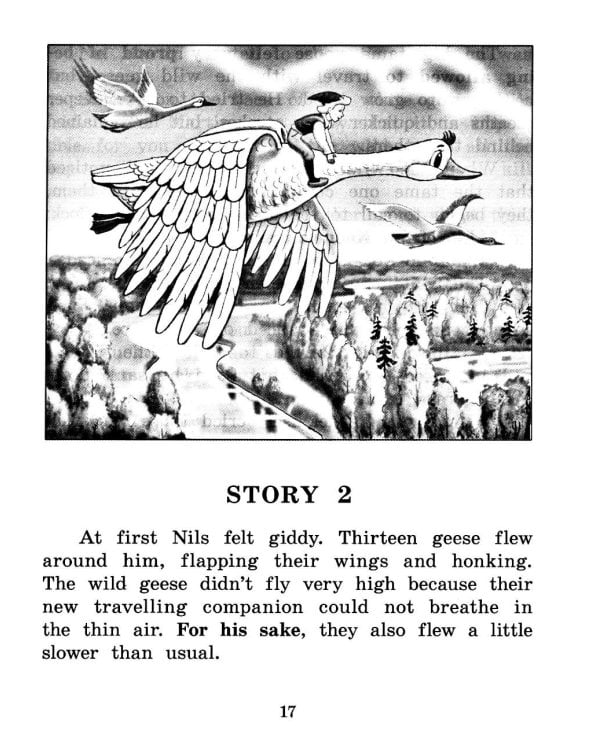 Путешествие Нильса с дикими гусями. Книга для чтения на англ.языке.  5-е изд