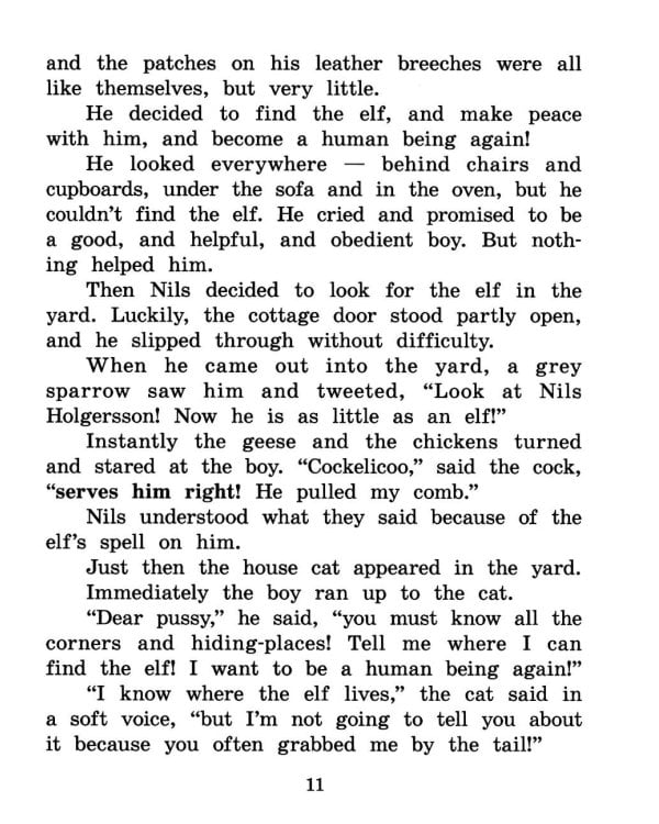 Путешествие Нильса с дикими гусями. Книга для чтения на англ.языке.  5-е изд