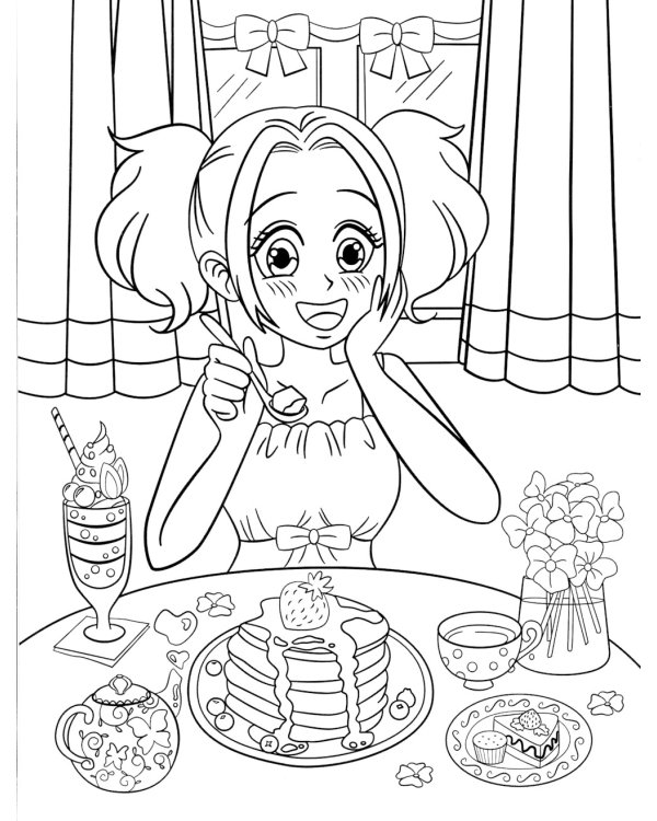 Мир аниме: книжка-раскраска