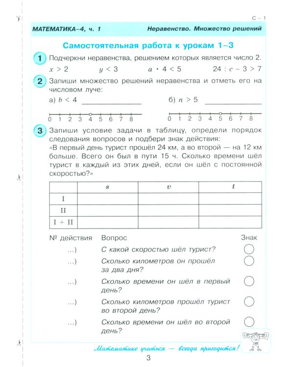 Математика. 4 кл. Самостоятельные и контрольные работы для начальной школы: Учебное пособие. Выпуск 4. Вариант 1. 2-е изд., стер