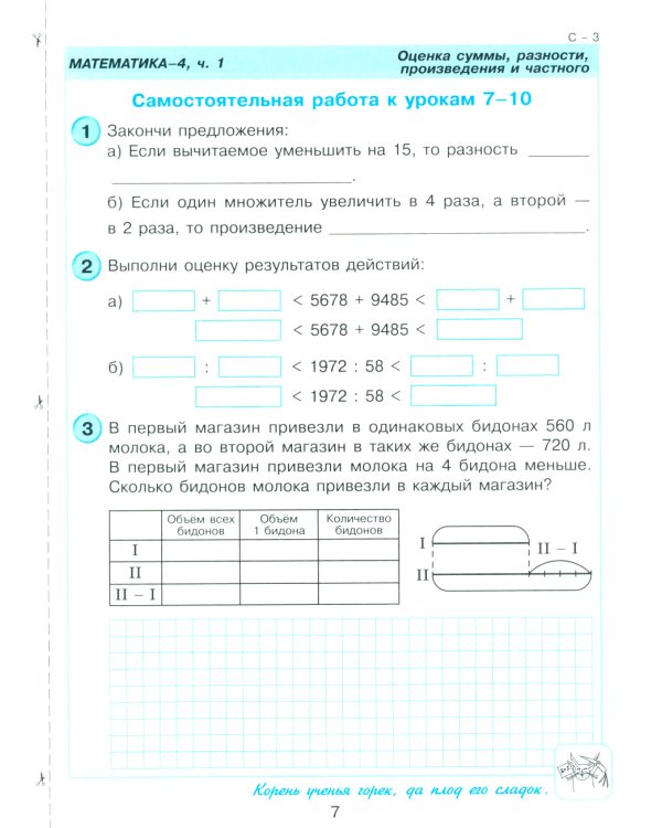 Математика. 4 кл. Самостоятельные и контрольные работы для начальной школы: Учебное пособие. Выпуск 4. Вариант 1. 2-е изд., стер