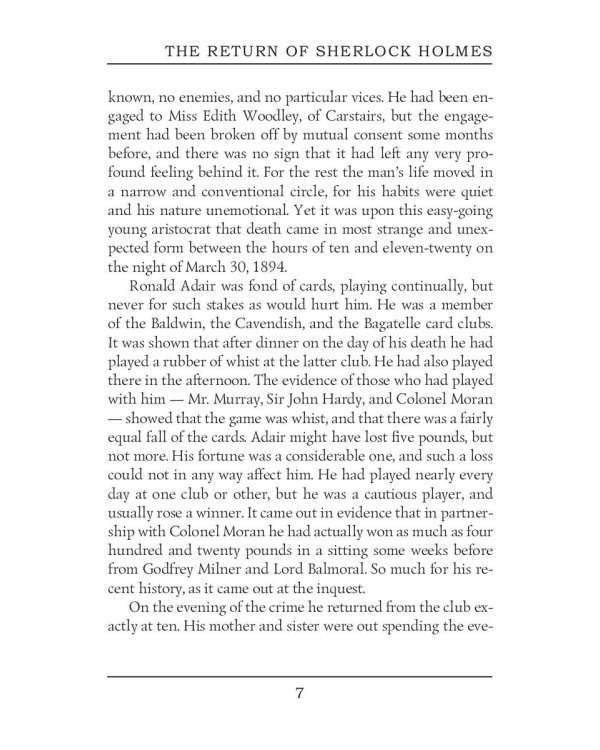 The Return of Sherlock Holmes