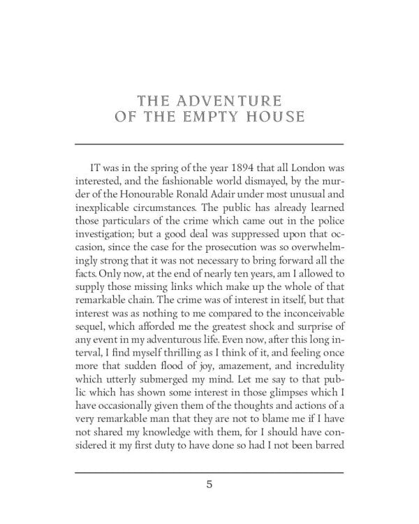 The Return of Sherlock Holmes