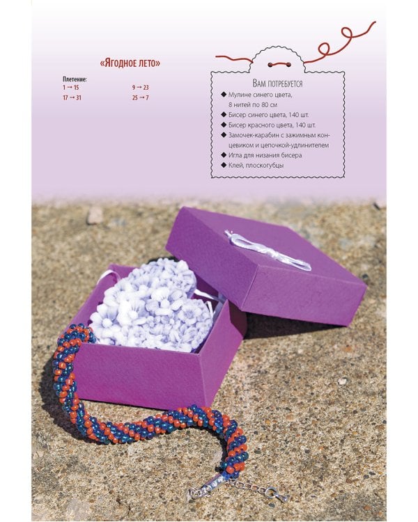 Бисер: Модные фенечки, браслетики, шармы и фигурки. Пошаговое пособие со схемами плетения