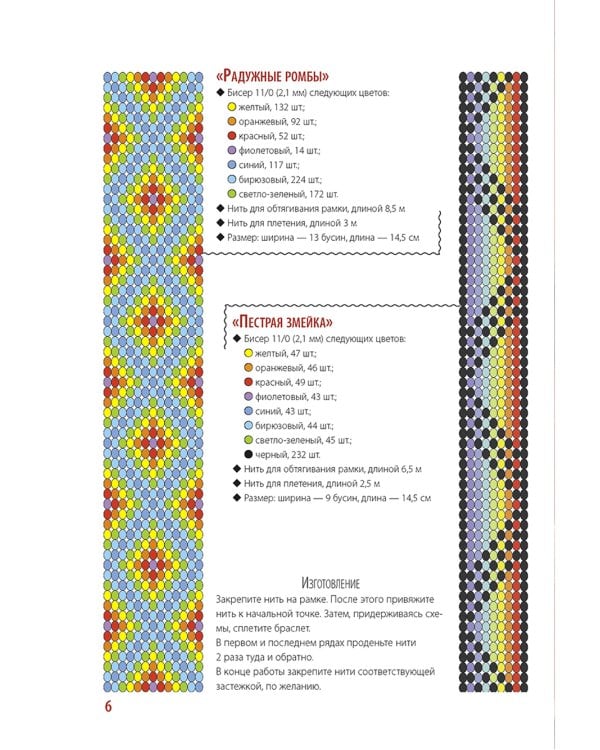 Бисер: Модные фенечки, браслетики, шармы и фигурки. Пошаговое пособие со схемами плетения