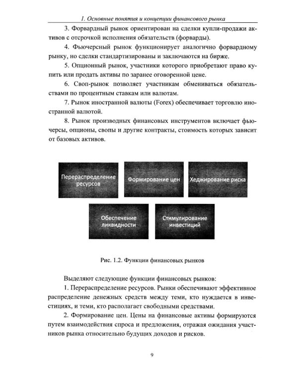 Теоретические основы финансового рынка: монография