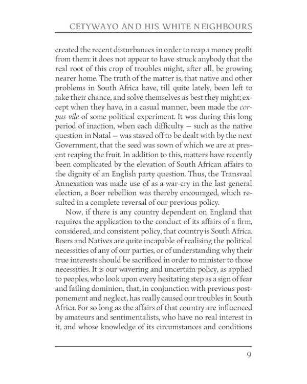 Cetywayo and His White Neighbours