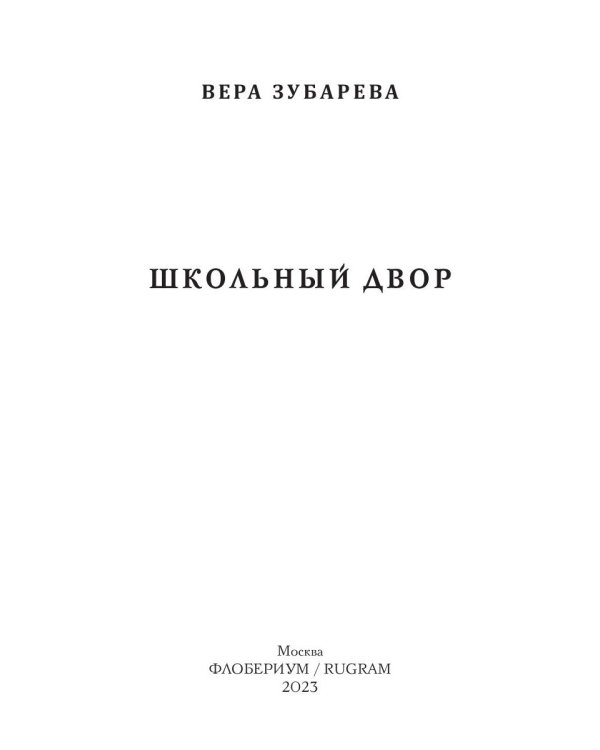 Школьный двор