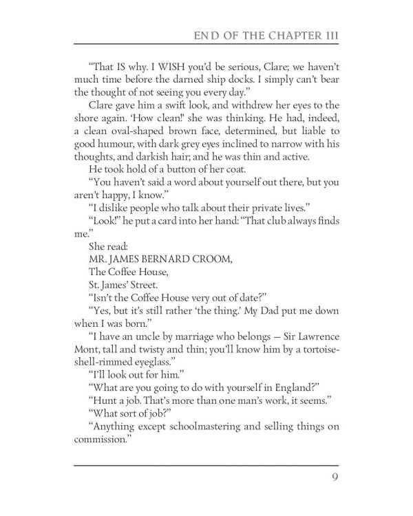 End of the Chapter III