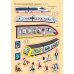 Мини-супер наклейки Транспорт
