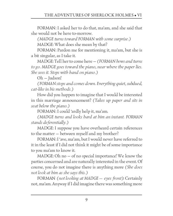 The Adventures of Sherlock Holmes VI.  A Drama in Four Acts = Приключения Шерлока Холмса VI. Пьеса в четырех актах: на англ.яз