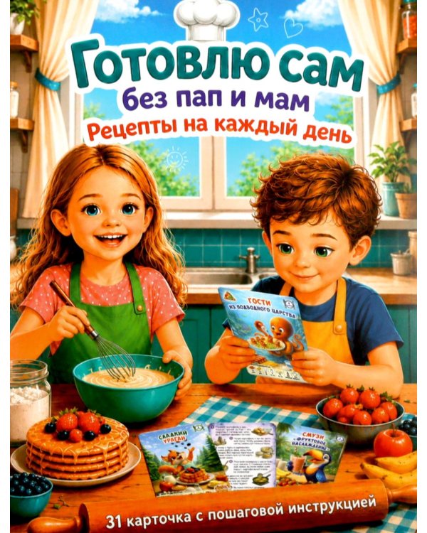 Дополнительное изображение книги «Готовлю сам без мам и пап. Рецепты на каждый день»