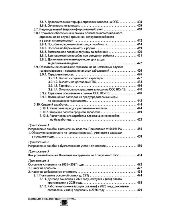 Годовой отчет 2025. Бухгалтерский и налоговый учет